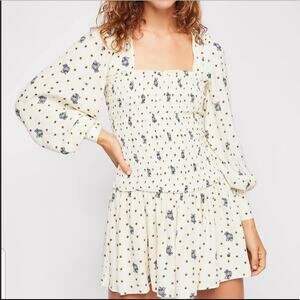 FREE PEOPLE Two Faces Long Sleeve Mini Dress